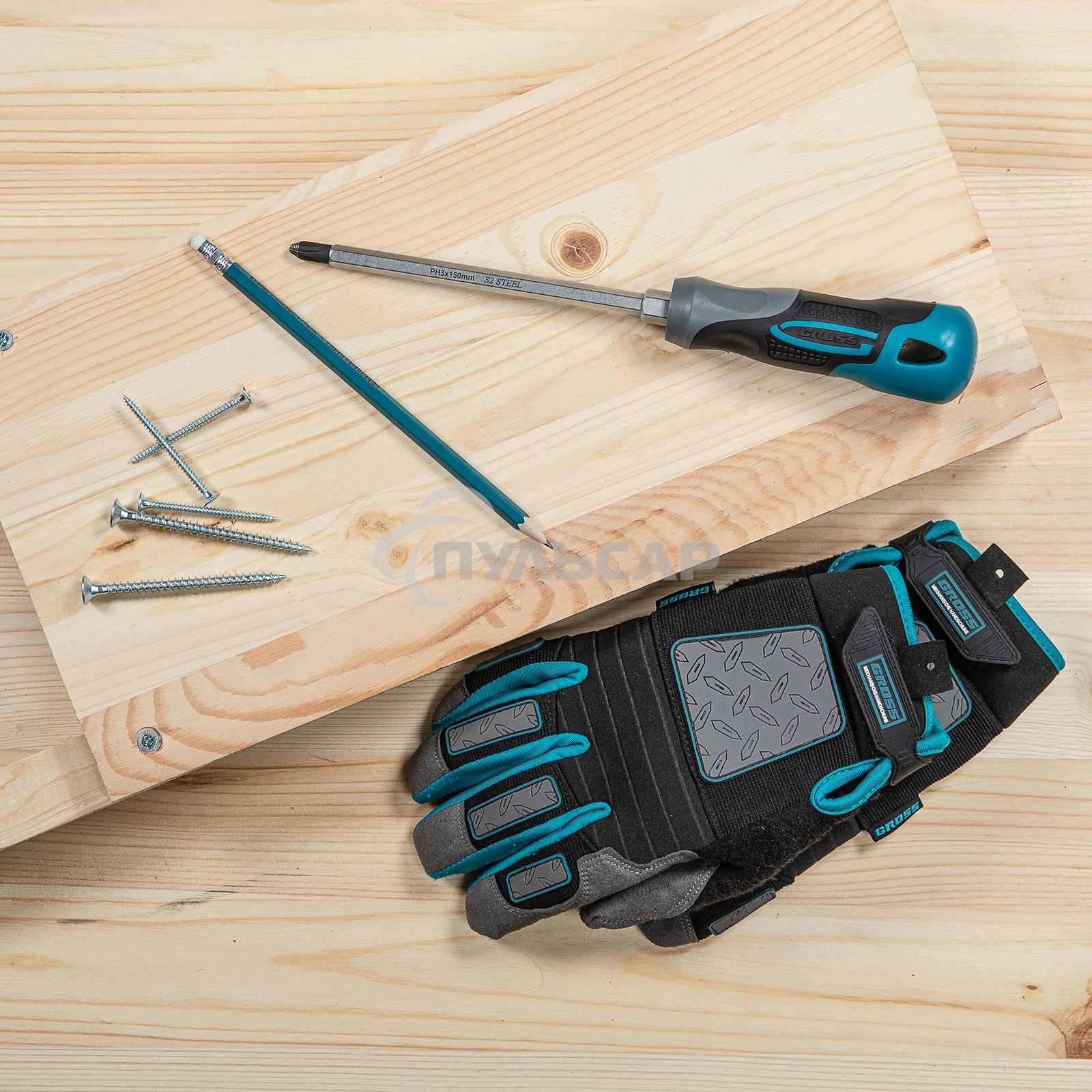 Отвертка GROSS 12149 PH3 x 150мм S2, трехкомпонентная ручка