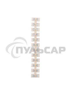 Клеммная колодка винтовая KВ-6 (2,5-6 мм²), ток 6 A, полиэтилен белый (ЗВИ), индивидуальная упаковка, 1 шт. Rexant