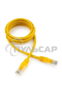 Патч-корд UTP Cablexpert кат.5e, 1.5м, литой, многожильный (желтый)