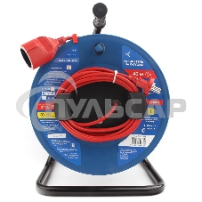 Силовой удлинитель на катушке Power Cube PC20202, 10 А/2,2 кВт, 40 м, 1 розетка б/з