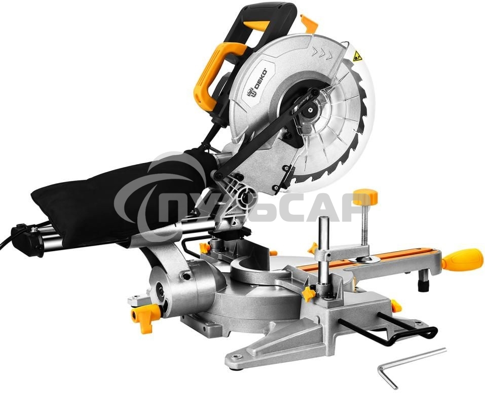 Торцовочная пила Deko DKMS2200-255 Laser 2200Вт 4500об/мин d=255мм