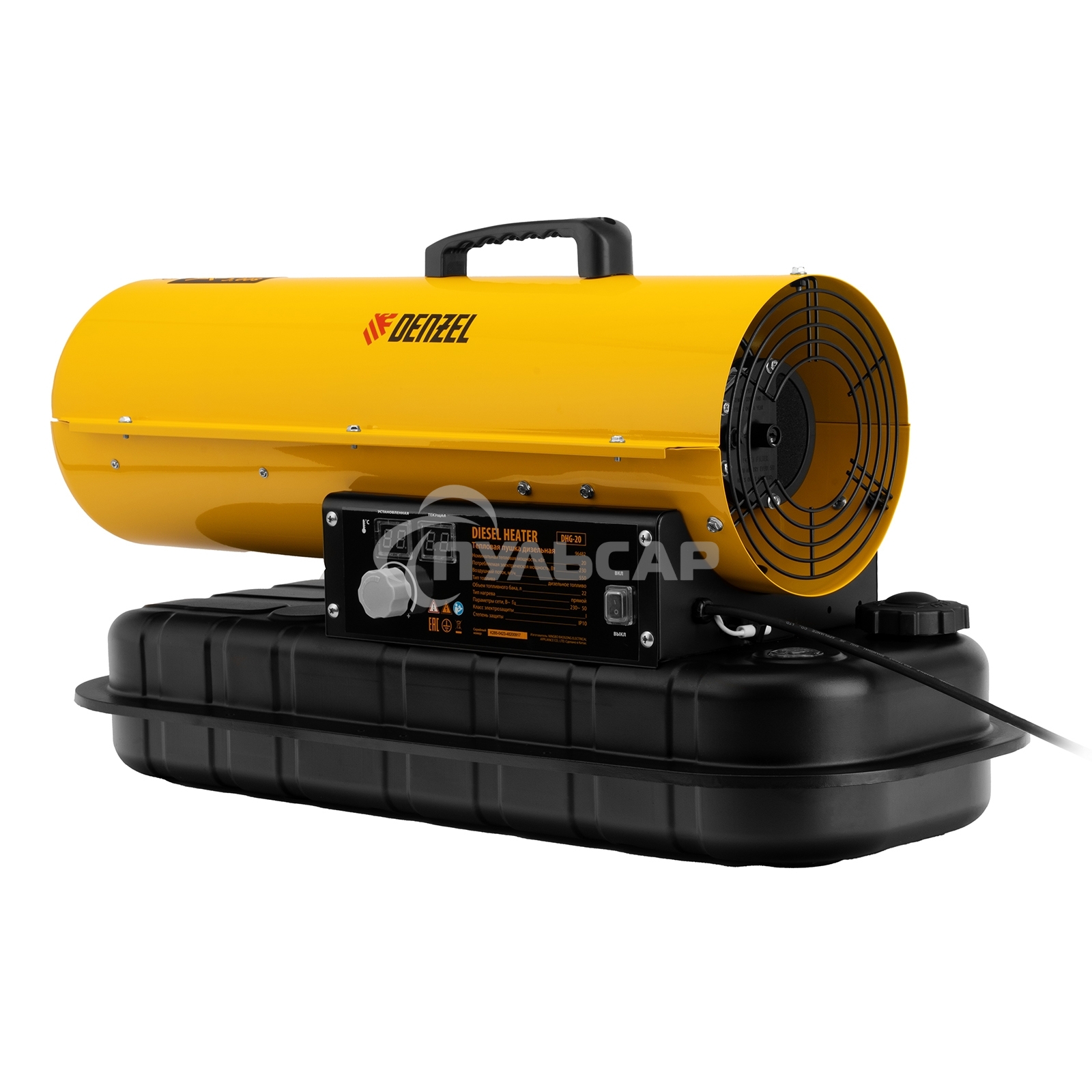 Дизельная тепловая пушка Denzel DHG-20, 20 кВт, 500 м3/ч, прямой нагрев