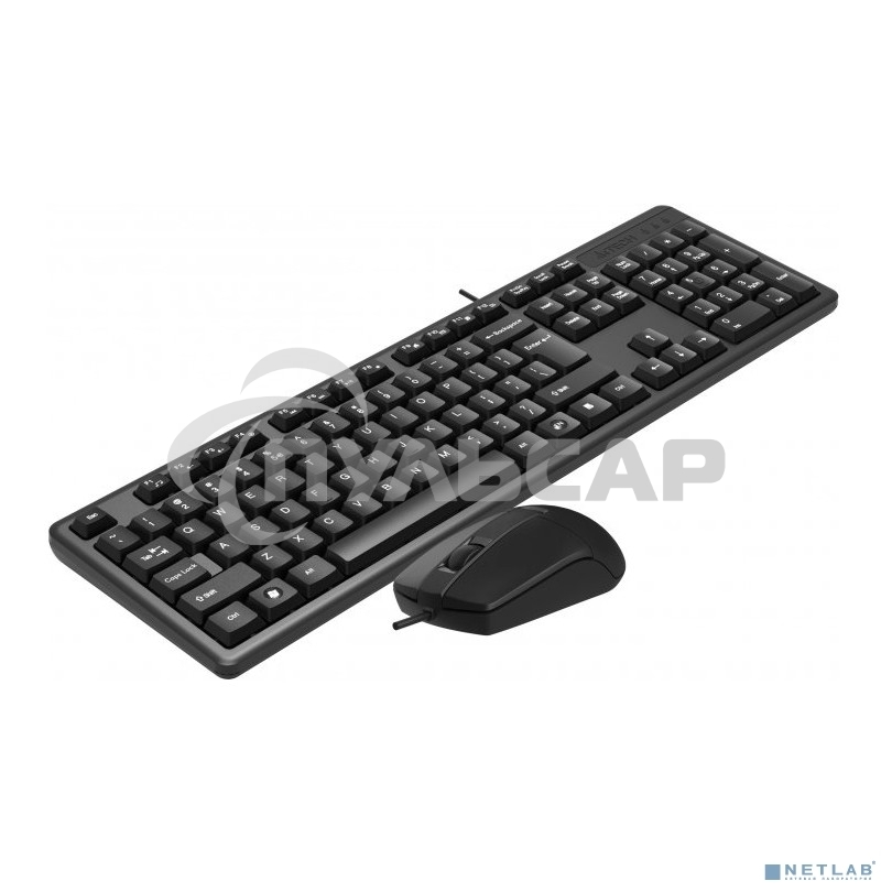 Комплект клавиатура + мышь A4Tech KK-3330S клав:черный мышь:черный USB