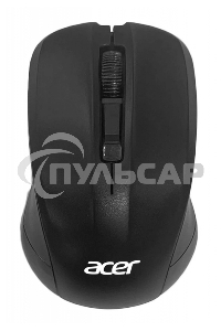 Мышь беспроводная Acer OMR010 черный, 1200 dpi, радиоканал, USB, кнопки - 3