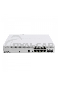 Коммутатор MikroTik CSS610-8P-2S+IN PoE-коммутатор, 8х 1G RJ45, 2х SFP+, раздача PoE 140 Вт, SwitchOS Lite