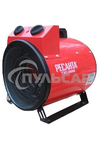 Тепловая пушка электрическая Ресанта ТЭП-3000К 3000Вт красный