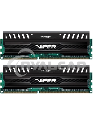 Оперативная память Patriot Viper 3, DDR3, 16Gb (2x8 Gb), 1866 MHz, CL10, DIMM, радиатор, черный
