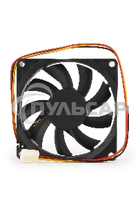 Вентилятор для корпуса Gembird D8015BM-3 черный, 80 мм, 2600 об/мин, 27 дБ, 3 pin