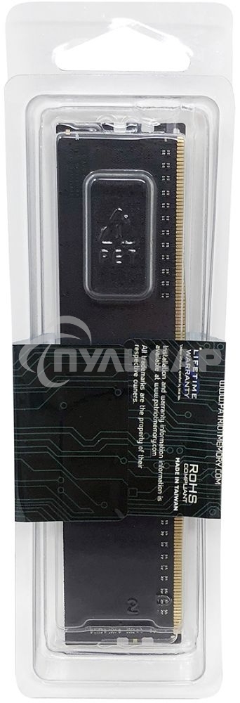 Оперативная память Patriot Signature, DDR4, 16Gb (1x16 Gb), 2666 MHz, CL19, DIMM