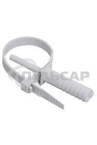 Хомут кабельный дюбельный ХД 7х150 полиамид сер. (уп.50шт) ИЭК UHH80-7-150-50-K41-F