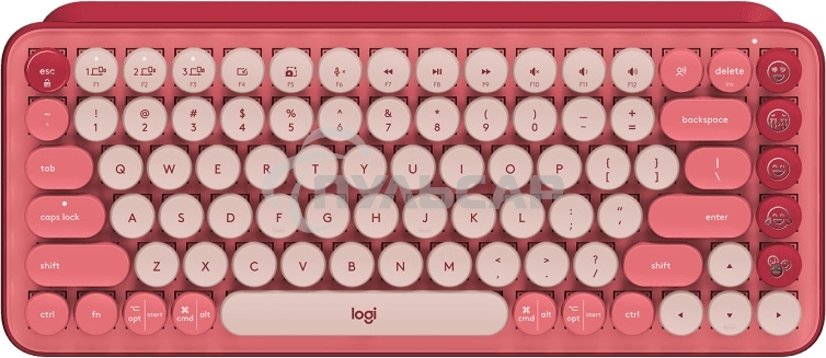 Клавиатура беспроводная Logitech POP KEYS, Heartbreaker Rose (M/N: YR0080/CU0021)