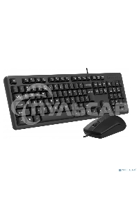 Комплект клавиатура + мышь A4Tech KK-3330S клав:черный мышь:черный USB