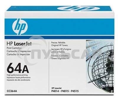 Картридж лазерный HP CC364A черный LJ P4014/4015/4515 (10000стр.)