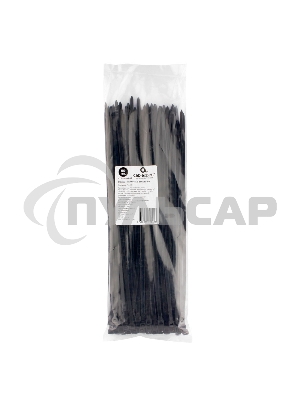 Стяжки NYT-300x4.8B пластиковые 300 мм х 4.8 мм, черные (100 шт.)