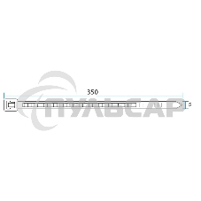 Хомут-стяжка кабельная нейлоновая Rexant 350 x4,8 мм, белая, упаковка 100 шт.