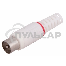 Разъем штекер TV PROconnect без пайки белый