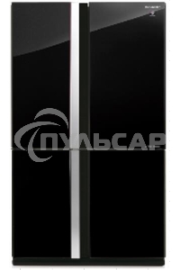 Холодильник Sharp SJGX98PBK черный трехкамерный 394/211 л морозилка снизу