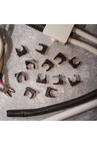 Крепеж-клипса для монтажного пистолета Ø 25 мм, черная (50 шт/уп) Rexant