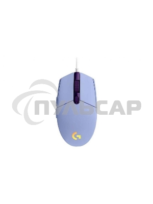 Мышь проводная Logitech G102 LIGHTSYNC фиолетовый, 8000 dpi, USB, кнопки - 6