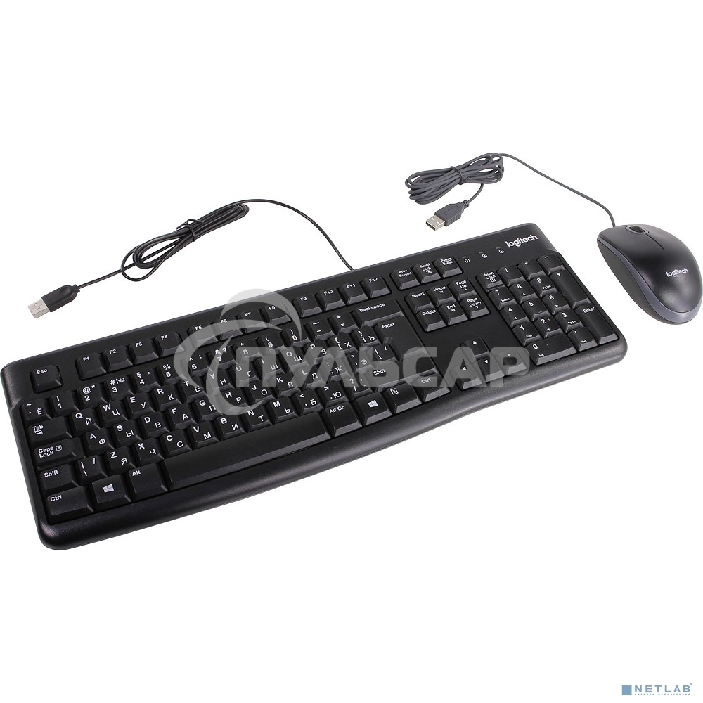 Комплект клавиатура + мышь Logitech Desktop MK120 (русская раскладка)