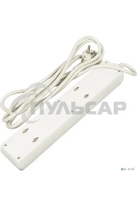 Сетевой фильтр BURO Сетевой фильтр, 5 розеток, 3 метра, (500SH-3-W), белый 992290