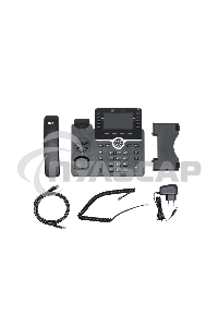 IP-телефон Flat-Phone B10: 20 SIP-аккаунтов, 2 порта 10/100/1000BASE-T (RJ-45), ЖК-дисплей, PoE, адаптер питания 220В, ТОРП