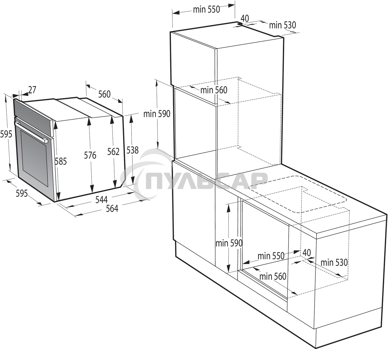 Духовой шкаф Электрический Gorenje BOS67372CLI бежевый