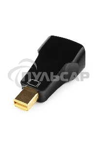 Переходник miniDisplayPort - VGA, Cablexpert A-mDPM-VGAF-01, 20M/15F, черный, пакет
