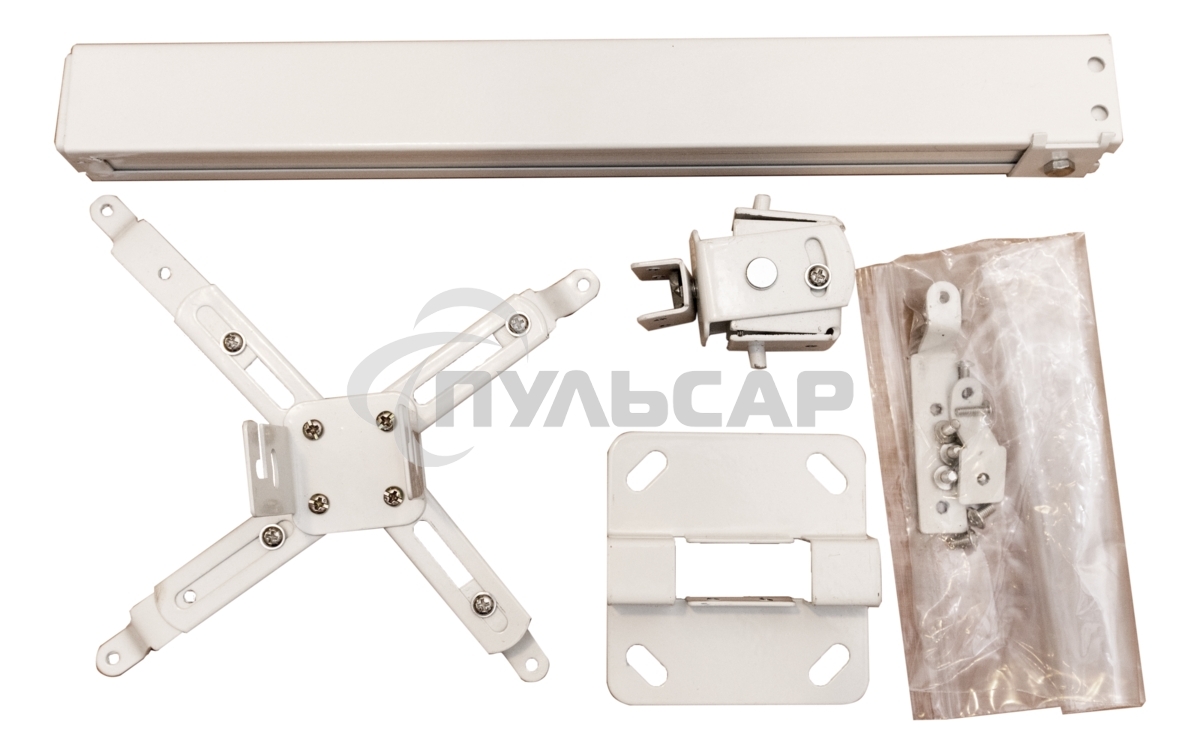 Крепление для проектора, с квадратной штангой, от потолка 30-50см, цв. белый