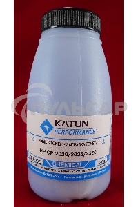 Тонер HP CP2020/2025/CM2320 Cyan, химический (фл.80г.) Katun фас. России