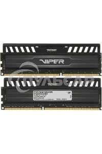 Оперативная память Patriot Viper 3, DDR3, 16Gb (2x8 Gb), 1866 MHz, CL10, DIMM, радиатор, черный