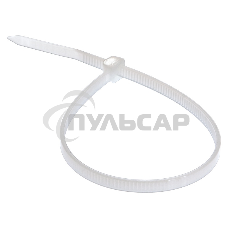 Хомут-стяжка кабельная нейлоновая Rexant 300 x 3,6 мм, белая, упаковка 100 шт.