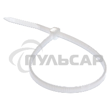 Хомут-стяжка кабельная нейлоновая Rexant 300 x 3,6 мм, белая, упаковка 100 шт.