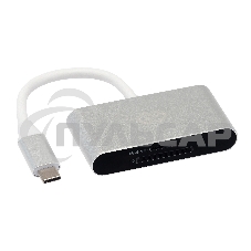 Устройство чтения карт памяти Type C Digma CR-С2501-S серебристый