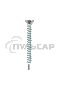 Саморез оконный KRANZ сверло, 3.9х38, белый цинк, короб (500 шт./уп.)