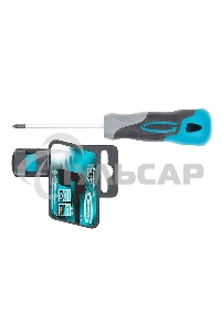 Отвертка GROSS 12155 PZ0 x 75 мм S2, трехкомпонентная ручка