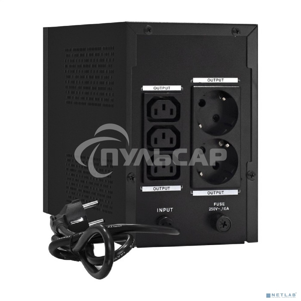 Источник бесперебойного питания ExeGate EX292801RUS SpecialPro UNB-1600.LED.AVR.2SH.3C13 1600VA/950W, LED, AVR, 2*Schuko+3*C13, съемн.кабель, металлический корпус, черный