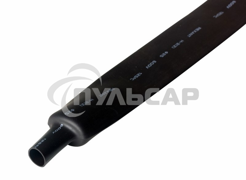 Трубка термоусадочная 25.0/12.5 1м черный Rexant 22-5008