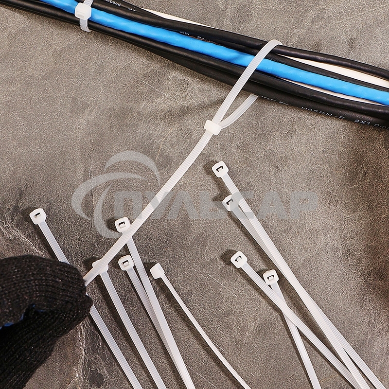 Хомут-стяжка кабельная нейлоновая Rexant 300 x 3,6 мм, белая, упаковка 100 шт.