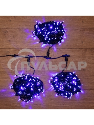 Гирлянда Neon-night LED ClipLight 24V, 3 нити по 20 м, свечение с динамикой, цвет диодов синий