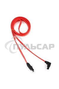 Кабель интерфейсный SATA Cablexpert CC-SATAM-DATA90-0.8M, 80см, угловой разъем, 7pin/7pin, защелка, пакет