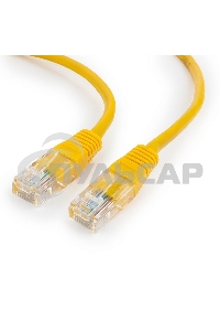 Патч-корд UTP Cablexpert кат.5e, 1.5м, литой, многожильный (желтый)