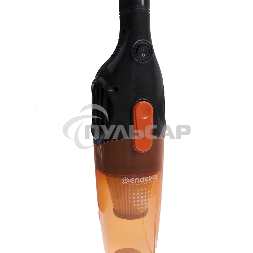 Пылесос вертикальный циклонного типа Endever SkyClean VC-277, темно-серый/оранжевый, мощность 700 Вт, циклонная система фильтрации, 6 шт/уп