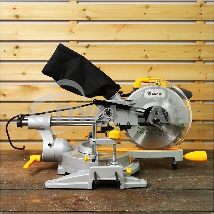 Торцовочная пила Deko DKMS2200-255 Laser 2200Вт 4500об/мин d=255мм
