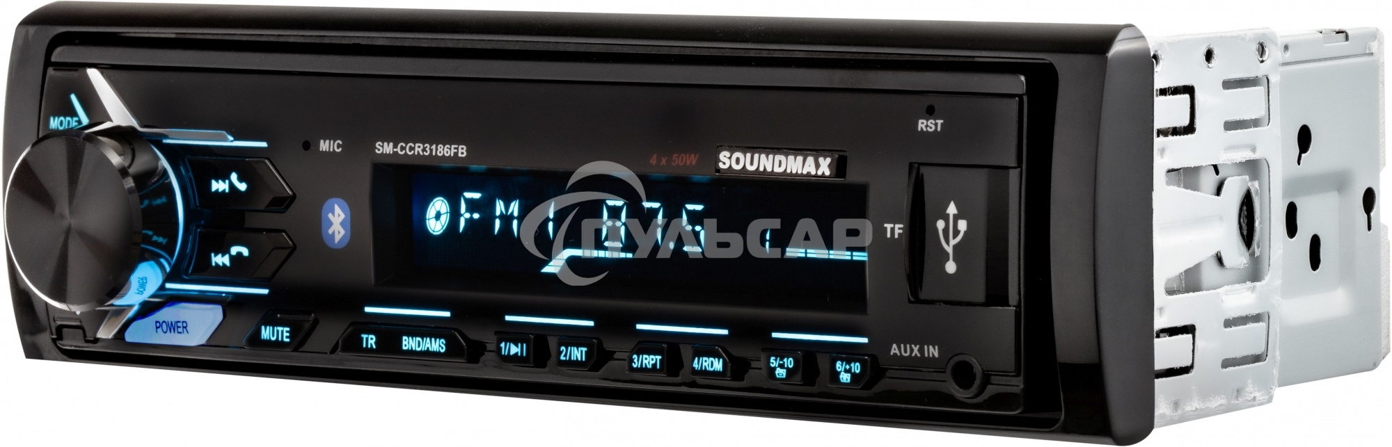 Автомагнитола Soundmax SM-CCR3186 1DIN 4x50Вт