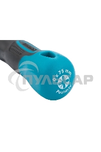 Отвертка GROSS 12155 PZ0 x 75 мм S2, трехкомпонентная ручка