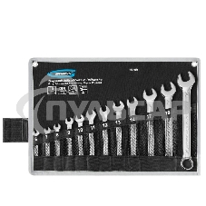 Набор комбинированных ключей GROSS 15149 (6-22мм) 12 шт CrV холодный штамп