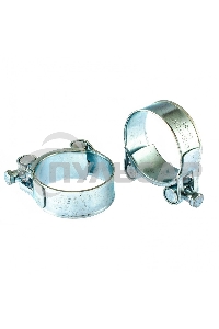 Хомуты металлические, силовые 48-51 мм, ширина 22 мм, шарнирные, W1, 2 шт. Сибртех