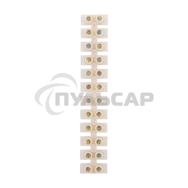 Клеммная колодка винтовая KВ-10 (4-10 мм²), ток 10 A, полиэтилен белый (ЗВИ), индивидуальная упаковка, 1 шт. Rexant