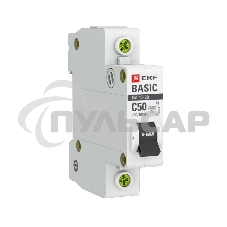 Выключатель автоматический EKF mcb4729-1-50C 1P 50А (C) 4,5кА ВА 47-29 EKF Basic